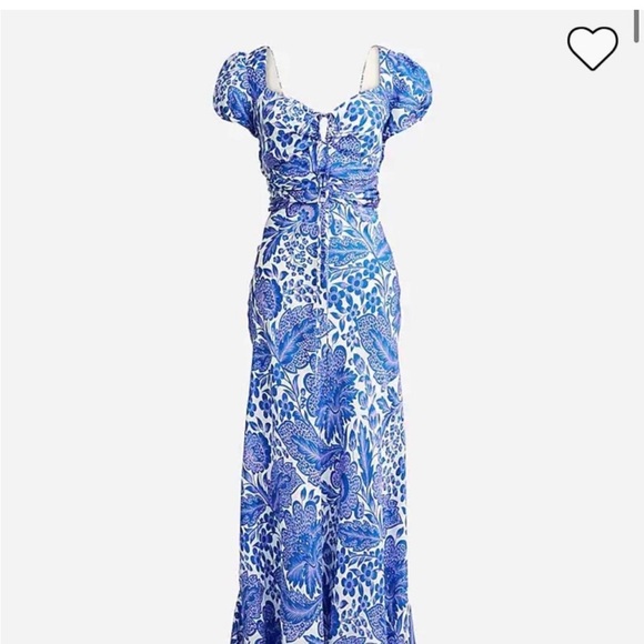 J. Crew Blue Floral Maxi Dress - Picture 3 of 12